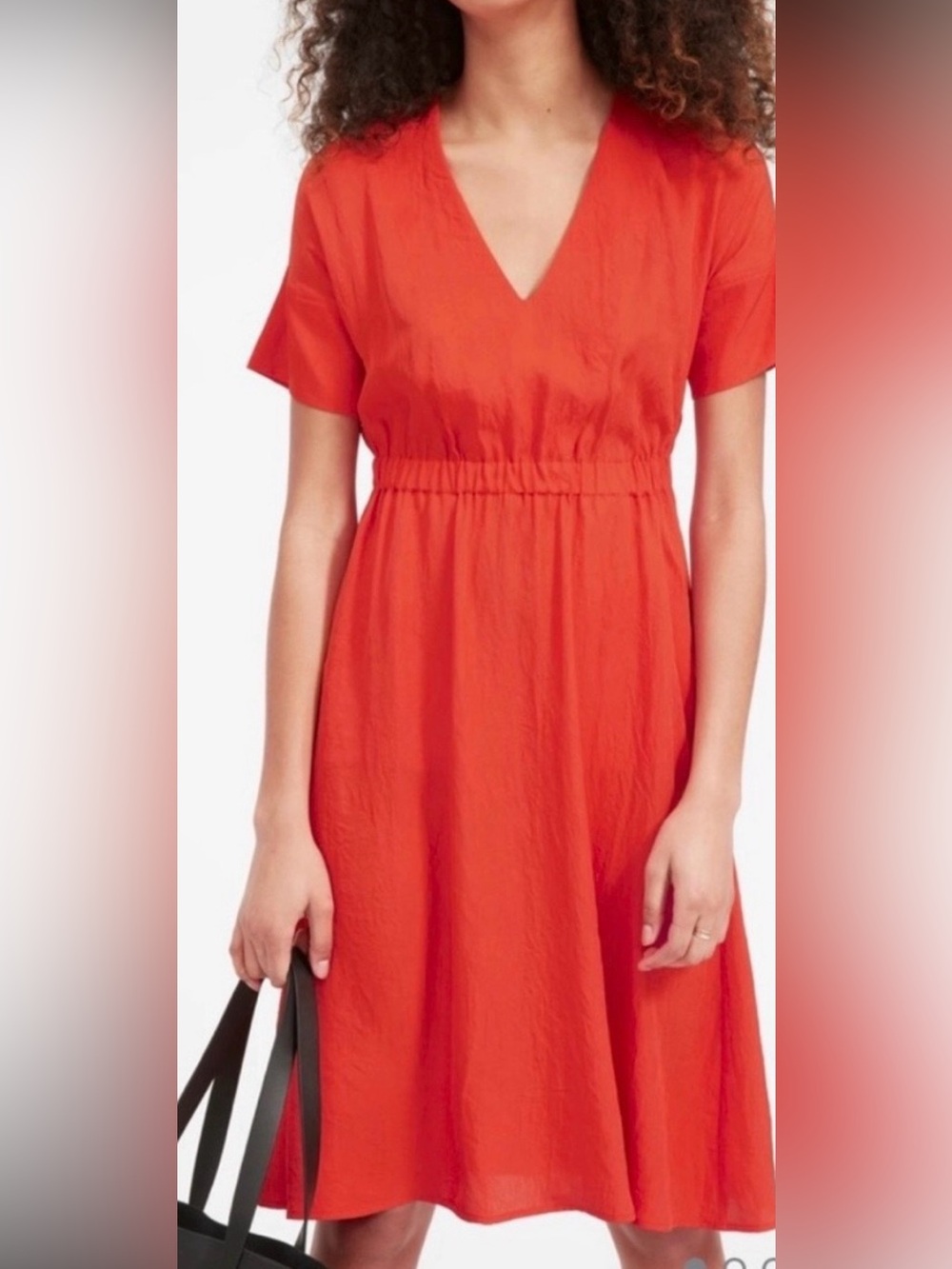Everlane Bright Orange GoWeave Dress